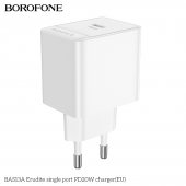 Incarcator priza Borofone BAS13A PD 20W fara cablu alb