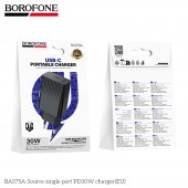 Incarcator priza Borofone BAS75A Source PD 30W fara cablu negru