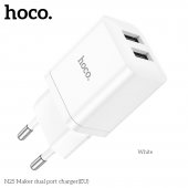 Incarcator priza Hoco N25 Maker 2 USB 2.1A alb