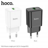 Incarcator priza Hoco N26 Maxim 1 USB QC 3.0 fara cablu alb
