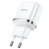 Incarcator priza Hoco N4 Aspiring 2.4A alb, fara cablu