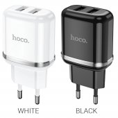 Incarcator priza Hoco N4 Aspiring 2.4A negru, fara cablu