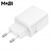 Incarcator priza Mobi MP-30 1A1C PD 30W  QC 3.0 alb