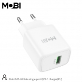 Incarcator priza Mobi MP-40 18W fara cablu alb