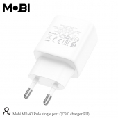 Incarcator priza Mobi MP-40 18W fara cablu alb