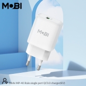 Incarcator priza Mobi MP-40 18W fara cablu alb
