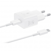 Incarcator Samsung 25W 2 in 1 Fast Charger EP-T2510XWE cu cablu USB-C la USB-C alb retail