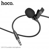 Microfon lavalier Hoco L14 3.5 mm negru