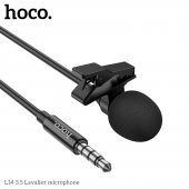 Microfon lavalier Hoco L14 3.5 mm negru