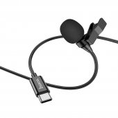 Microfon lavalier Hoco L14 Type-C negru