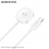 Pad incarcare wireless Borofone BQ35 Type-C pentru Apple Watch alb