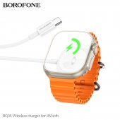 Pad incarcare wireless Borofone BQ35 Type-C pentru Apple Watch alb