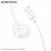 Pad incarcare wireless Borofone BQ35 Type-C pentru Apple Watch alb