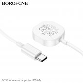 Pad incarcare wireless Borofone BQ35 Type-C pentru Apple Watch alb