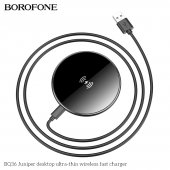 Pad incarcare wireless Borofone BQ36 Juniper fast charge 15W negru