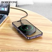 Pad incarcare wireless Borofone BQ36 Juniper fast charge 15W negru