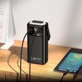 Power Bank Borofone BJ65P High 2xUSB+Type-C 30000mAh QC 3.0 22.5W+PD 20W negru