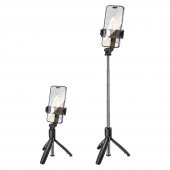 Selfie Stick Borofone BY13 Nube Bluetooth cu trepied si telecomanda negru