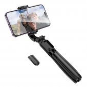 Selfie Stick Borofone BY13 Nube Bluetooth cu trepied si telecomanda negru