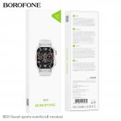 Smartwatch Borofone BD9 cu apelare argintiu