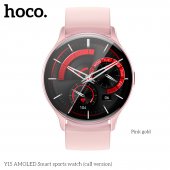 Smartwatch Hoco Y15 Amoled cu apelare rose-gold