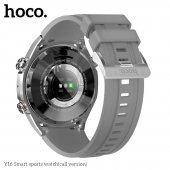 Smartwatch Hoco Y16 Smart cu apelare argintiu