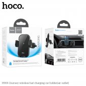 Suport auto Hoco HW4 Journey cu incarcare wireless negru