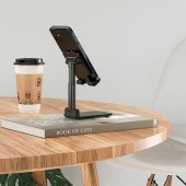 Suport de birou pentru telefon sau tableta de pana la 10 inch Borofone BH42 negru
