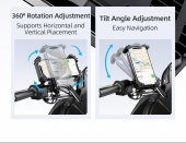 Suport telefon Rock Bike pentru bicicleta negru