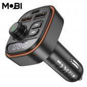 Transmitator FM si incarcator auto Mobi MF-10 negru
