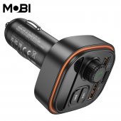 Transmitator FM si incarcator auto Mobi MF-10 negru