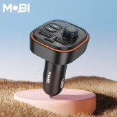 Transmitator FM si incarcator auto Mobi MF-10 negru