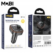 Transmitator FM si incarcator auto Mobi MF-10 negru