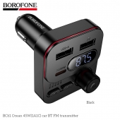 Transmitator FM auto bluetooth Borofone BC61 Ocean 45W (1A1C) negru
